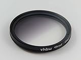 vhbw Universal Farb-Verlaufsfilter kompatibel mit Kamera Objektiven mit 62mm Filtergewinde - Gradationsfilter, Grau