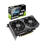 ASUS GeForce Dual RTX 3060 12GB V2 OC Edition Gaming Grafikkarte (GDDR6 Speicher, PCIe 4.0, 1x HDMI 2.1, 3x DisplayPort 1.4a, DUAL-RTX3060-O12G-V2)