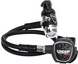 Cressi Erwachsene Atemregler Mc9-sc Compact Pro - Din 300, Schwarz/Silber, HX782100