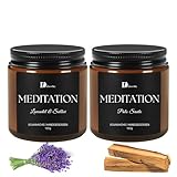 2er Set Duftkerze MEDITATION| Sojawachskerze| In Geschenkbox|Kerzen im glas|Geschenke Muttertag,Geburtstag für Mama,freundin,frauen,Mädchen,kollegin,yoga kerze