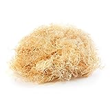 1kg Holzwolle Fichte Natur in Premiumqualität | 100% Öko | Ideal als Füllmaterial für Deko, Geschenkverpackungen & Präsentkörbe lebensmittelecht & hygienisch