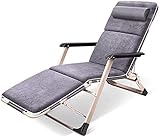 Tragbare, faltbare Garten-Sonnenliege – atmungsaktive Outdoor-Strandliege mit Plüsch-Baumwollpolster – graues Waben-Kissen für Terrasse Entspannung