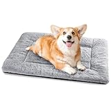 Baodan Hundebett Kleine Hunde Waschbar, 75x50 cm Hundekissen Flauschig mit rutschfeste Unterseite, Hundebetten für Kleine Mittelgroße Hunde, Grau