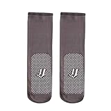 Warme Haussocken für Herren, Größe 47-48, geklebt, rutschfest, Massageunterteil, kurze Socken, transparent, flache Öffnung, mittlere Röhre, grau, Einheitsgröße