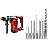 Einhell Bohrhammer TE-RH 32-1600 4F (1.600 W, 4,5 J, Hammerbohren/Bohren/Meißeln mit und ohne Fixierung, SDS-plus Werkzeugaufnahme, inkl. Koffer und SDS-Plus Bohrer-Set 12tg)