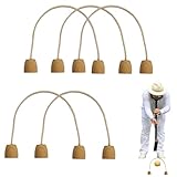 Crocking Wicket Set – Weiß Collar Cotton Rope Crocket Crocket, 5-teilig, perfekt für Hinterhofspiele | Ein robustes 7,08 x 5,9 Zoll großes Sprechspiel, perfekt für Spiel und Freizeit in Pl