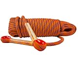 KANGXYSQ 20 Mm Statisches Kletterseil Im Freien 10M-70M Feuerrettungs Fallschirmseil Rettungsseil Abseilen Seil Nylon Seil (Color : Orange, Size : 10m*20mm)