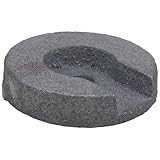 GARVALON Gusseisen Gegengewicht 90x20mm für Tischlampenfuß Stehlampenfuß Runde Bodenplatte Stabiles Eisengewicht Lampenzubehör