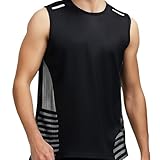 SUPTTING Herren Tank Top Ärmellos Muskelshirt mit Mesh Einsätzen Sportshirt Laufshirt Fitness Achselshirt Atmungsaktiv Trainingsshirt Funktionsshirt Herrenmode Bekleidung Gym Wear