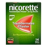 NICORETTE Pflaster mit 25 mg Nikotin – mit Nikotinpflaster Rauchen aufhören – für Phase 1 der Raucherentwöhnung bei mehr als 20 Zigaretten am Tag – 14 St.