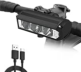 Monkey Home 1700Lux Superhelle LED Fahrradlampe, 4500 mAh Mobile Leistung, USB wiederaufladbare StVZO Standard IPX5 Wasserdicht für Erwachsene Straße, MTB Off-Road Radfahren Pendeln (2024 Design)