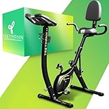 Tretmann NEU 3in1 Heimtrainer Fahrrad klappbar -extra komfortabel& leise- [SoftFoam] DEKRA geprüft - mit tiefem Einstieg Hometrainer Fahrrad Ergometer klappbar