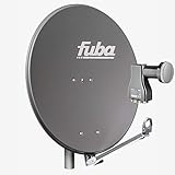 Fuba Satellitenschüssel Komplettset 8 Teilnehmer DAL 808 A - Sat Komplettanlage DAL 800 A Alu Sat-Schüssel/Spiegel 80cm anthrazit + Fuba DEK 818 Octo LNB 8 Teilnehmer - HDTV, UHD(4K/8K), 3D