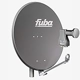 Fuba Satellitenschüssel Komplettset 8 Teilnehmer DAL 808 A - Sat Komplettanlage Fuba DAL 800 A Alu Sat-Schüssel/Sat-Spiegel 80cm anthrazit + Fuba DEK 817 Octo LNB 8 Teilnehmer - HDTV, UHD(4K/8K), 3D