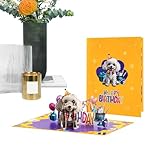 Lustige Geburtstagskarte – niedliche Hunde-Geburtstagskarte, kreative 3D-Postkarten, Dekoration für Männer, Mädchen, Erwachsene, Frauen, Kinder, Mutter, Versammlungen, Jungen