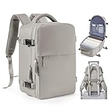 BJLFS Vakuum Rucksack Handgepäck Flugzeug Ryanair 40x20x25 Rucksack mit pumpe Airback-Handgepäck Damen Vakuum-Reiserucksack mit versiegeltem Kmpressionssystem für Reisen