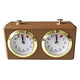 Pastoralist Schachtimeruhr, Schachuhr, professioneller mechanischer Timer mit Timing -Start -Taste, 6x4x2 Analoget tragbar für Board International