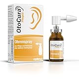 OtoCura Ohrenspray 10 ml, Ohrenreiniger aus Olivenöl, Mandelöl und Calendulaöl zur Ohren Reinigung und Pflege des äußeren Gehörgangs