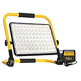 200W LED Baustrahler mit Stativ,6500K LED Arbeitsleuchte 4m Kabel mit Stecker,IP66 Wasserdichtes Flutlichter Arbeitsscheinwerfer Bauscheinwerfer für Werkstatt Baustelle Garage Auto Inspektion