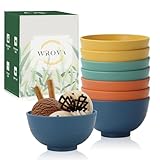 Wrova Kleine Schüsseln 280 ml | 8er-Set Unzerbrechliche Dessertschalen für die Küche Mini-Schüsseln für Eis, Snacks und Obst Mikrowellen und spülmaschinenfeste Vorspeisenschalen - Mehrere Farben