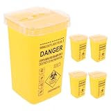 Ipetboom 5Stücke Entsorgungsbehälter Für Scharfe Gegenstände Sicherer Verschluss Für Friseure Und Zuverlässige Hygienische Entsorgung