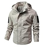 Winterjacke Herren Grosse Grössen Winddichte Jacke Leichte Locker Übergangsjacke Freizeit Windbreaker mit Kapuze Herren-Jacken Softshelljacke Funktionsjacke für Paare Outdoorjacke Kapuzenjacke