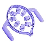 LeeQinersw Beinmassagegerät Handmassager Faszienroller Celluliteroller Muskelroller Ergonomisch Aus PP für Muskelregeneration für Fitnessstudio Büro Reisen Zuhau, Lila