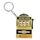 Schlüsselanhänger mit Spielmaschinen-Motiv, 3,9 x 2,4 x 5,5 cm, integrierter Spielmechanismus, Dekorationswerkzeug, Retro-inspirierter Spaß, neu definiert für Rucksäcke, Handys und Schlüsselanhänger