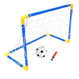 SOPOTUTU Fußballtor Tragbares Fußball Trainingsnetz Leichtes Outdoor Sportspielzeug für Garten Park Strand mit Einfachem Aufbau für Fußballtraining und Familienspiele