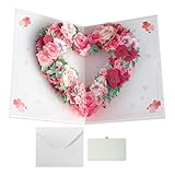 Muttertagskranz-Grußkarte | 3D-Blumengrußkarte für Mutter, Großmutter, kompaktes, exquisites Zubehör für Mutter, Familie, Freunde, Feiertage, Geburtstag