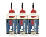 Sparset 3x 750ml Soudal Pro 30D wasserfester gebrauchsfertiger Holzleim auf PVAC-Basis