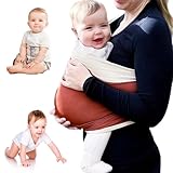 Tragetuch Baby Neugeboren: Elastizität Tragetuch Baby Baby Tragetuch Neugeborene Ohne Binden Babytragetuch Bis 16Kg, Komfortabel Freihändige Baby Carrier Einfach zu Tragen und zu Tragen