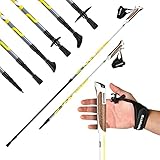 MSPORTS Nordic Walking Stöcke Premium White - hochwertige Qualität - Superleicht - auswählbar mit Tragetasche - Walking Sticks (Nordic Walking Stöcke)