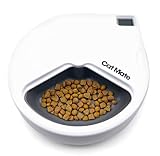 Kerbl Cat Mate Futterautomat C300 (für Hunde + Katzen, 3 Futter-Fächer für je 330 g Tierfutter, mit Kühlakku für frisches Futter, Napf + Deckel spülmaschinenfest, ohne Batterie) 80897