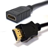 HDMI 1,4 Hoch Geschwindigkeit 3D TV Verlängerung Anschlusskabel Männlich Zum Weiblich Kabel 0,25 m [0.25 Meter/0,25m]