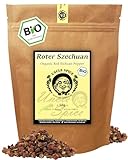 UNCLE SPICE® BIO Szechuan Pfeffer – 50g roter Szechuanpfeffer aus Sichuan – handverlesen & prickelnd zitronig – Premium Bio Qualität DE-ÖKO-005 – ideal für Pfeffermühle, BBQ & asiatische Gerichte