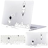 FFBOFFC Hülle Kompatibel mit MacBook Air 13 Zoll 2020 2019 2018 Modelle A2337 A2179 A1932 mit Retina Display & Touch ID, Plastik Schutzhülle Hart Schale & Tastaturdeckel, 1671 Astronaut