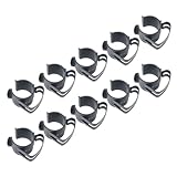 10 x hochfeste Kabel-Clips, Halter für Bühnenbeleuchtung und Hörgeräte, einfaches Einrasten