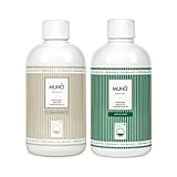 Set mit 2 Duftkonzentraten für Wäsche, 400 ml, intensive Düfte süße Milch + reine Frische – langanhaltender Duft, groß, universell einsetzbar in der Waschmaschine (Süße Milch + Ziegenluft)