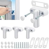 Ewwtrey 4 Stück Fenstersicherung, Window Security Sash Jammer Locks, Kindersicherung Fenster Begrenzungs Sicherheitsschlösser für UPVC, PVC, Türen, Fenster, Sicherheit zu Hause - Weiß