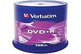 Verbatim 43551 DVD+R Rohling 4.7GB 100 St. Spindel, 100 Stück