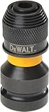 DEWALT Adapter Schlagschrauber 1/2 auf 1/4, Gelb/ Schwarz, 5.1 cm