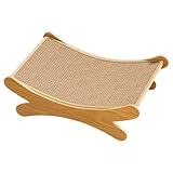 Katzenkratzbretter Für Hauskatzen 50x33x16 cm | Katzenkratzbrett Mit Lounge 2 In 1 Funktion Kratzfläche Und Schlafplatz Für Alle Hauskatzen Aus Strapazierfähigem Sisal Und Holz Bequemes Spielzeug