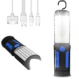 LED Arbeitsleuchte Werkstattlampe, Taschenlampe Werkstatt Handlampe Inspektionsleuchten mit Magnet uend Haken Werkstatt Handlampe mit Magnet und Haken für Auto Reparatur Camping Notfall