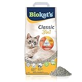 Biokat's Classic 3in1 ohne Duft - Klumpende Katzenstreu mit 3 unterschiedlichen Korngrößen - 1 Sack (1 x 10 L)