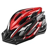 Fahrradhelm Herren,Shinmax Fahrradhelm Damen mit Licht Fahrradhelm mit Visier Abnehmbar Helm Fahrrad Superleicht Einstellbare MTB Helm Herren Erwachsenen Rennrad Helm 57-62CM