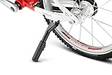 woom Kickstand LEGGIE Seitenständer Kinderfahrrad, ORIGINAL 1 PLUS & 2 & 3, Aluminium, Schwarz, Größe S