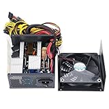 yomoe 2000W 180V-240V ATX ETH Mining Netzteil 95% Effizienz Unterstützung 8 Displaykarten GPU für BTC