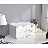 Aktenschrank aus Holz – multifunktionaler Schreibtisch-Speicher mit 1/2/3/4 Schubladen, abschließbare Make-up- und Zubehörbox, ideal für Zuhause und Büro (E 40 x 28)