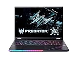 Acer Predator Helios 18 AI (PH18-73-91MD) Gaming Laptop, 13 Tops, 18' WQXGA MiniLED IPS 250Hz Display, Intel Core Ultra 9 275HX, 64 GB RAM, 4 TB SSD, NVIDIA GeForce RTX 5080, Windows 11, QWERTZ